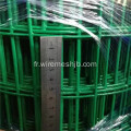 Barrière de treillis métallique soudée galvanisée enduite de PVC vert